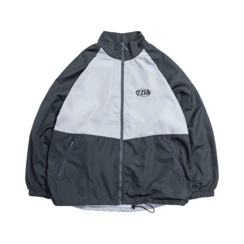 Áo khoác dù bomber có dây kéo form ulzzang dành cho nam , nữ in logo "7ZIA" - TD TEENSHOP