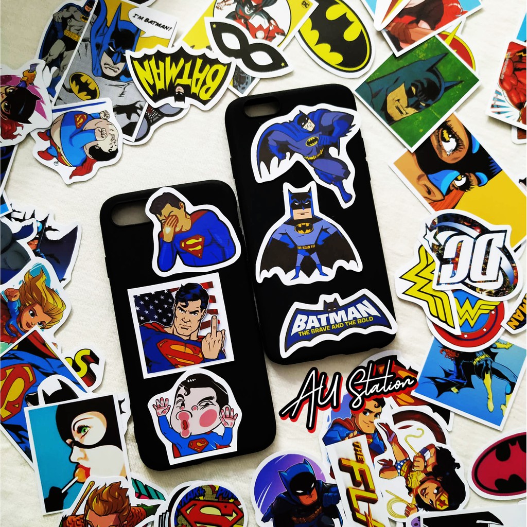 Sticker DC COMIC - nhựa PVC, không thấm nước, dán xe, nón bảo hiểm, laptop, điện thoại, Vali, .. Siêu Hot, Cực Cool