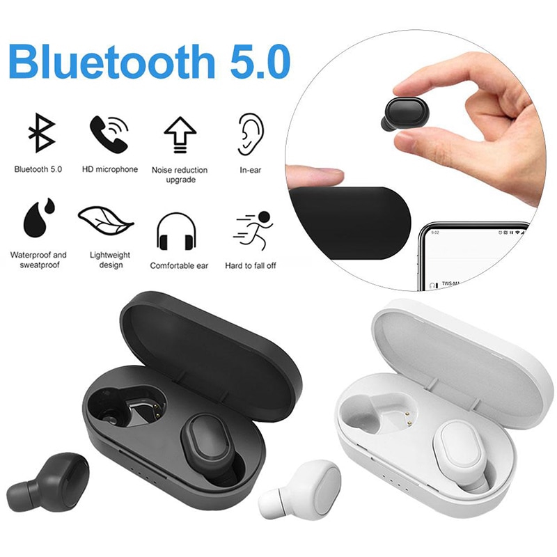 Tai Nghe Bluetooth 5.0 Không Dây Mini M1 Chống Nước Ipx5 Và Phụ Kiện