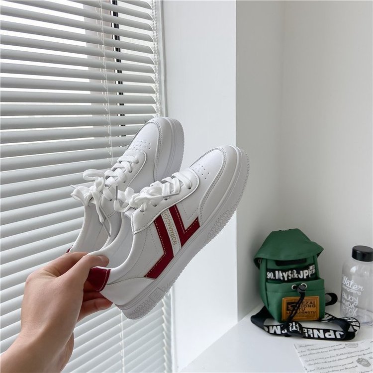 Fashion Round Lace Up Solid Low Heel Flat Sneakers for Women