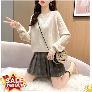 Áo len kẻ viền EvaLover dài tay
