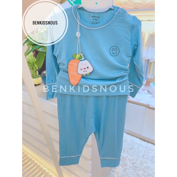 UALAROGO - Bộ dài tay Ualarogo vải bamboo mềm mát cho bé trai/bé gái