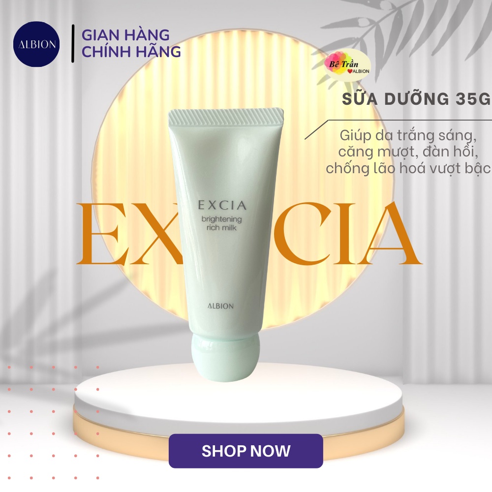 Tổng hợp đầy đủ mẫu thử sữa dưỡng milk xoay Exage, Infinesse, Excia