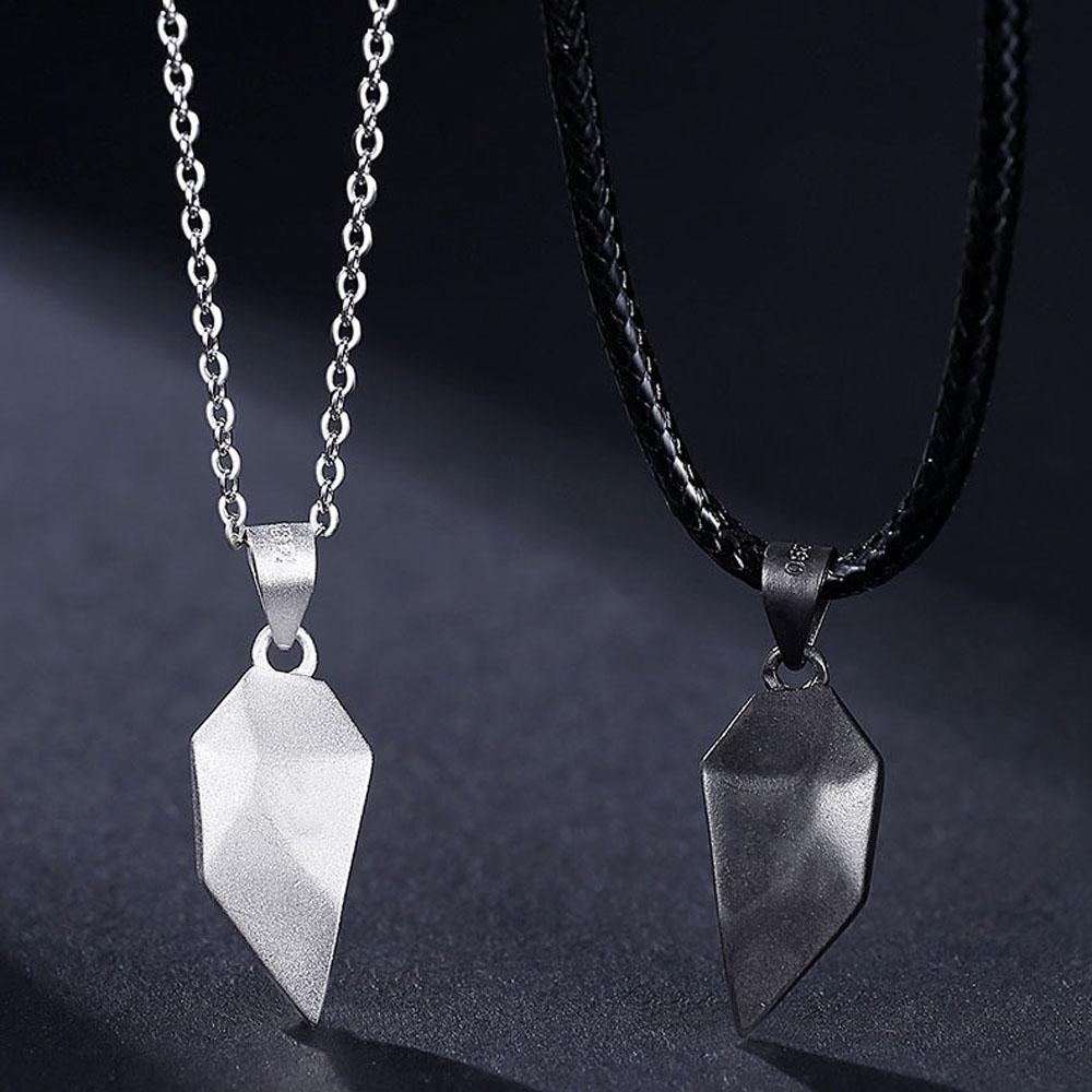 Set 2 Vòng cổ Tình Bạn Mặt Ghép Đôi|Trang Sức Thời Trang Làm Quà Tặng Cho Cặp Đôi