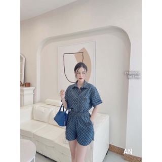 Set áo sơ mi tay ngắn phối quần short kèm nón!