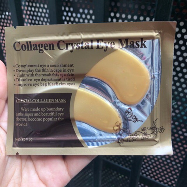 Combo 10 miếng Mặt nạ mắt Crystal Collagen Gold Powder Eye Mask