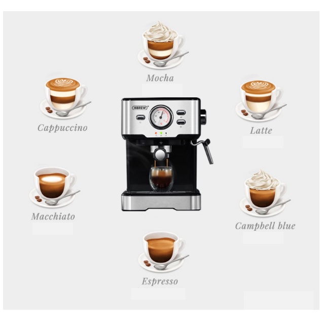 MÁY PHA CÀ PHÊ ESPRESSO HIBREW CM5403K-CB 1050W, ÁP SUẤT CAO 20BAR, 1.5L CÔNG SUẤT LỚN