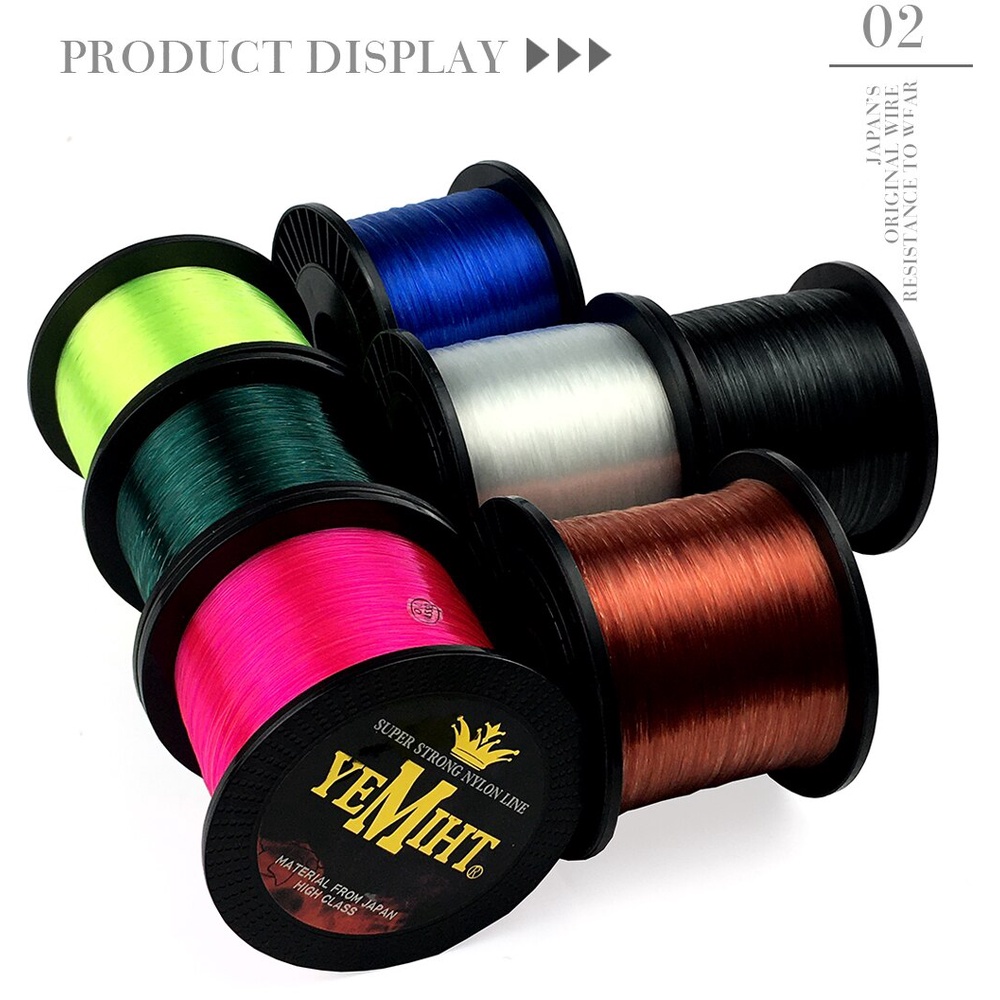 Cuộn Dây Câu Cá YEMIHT 1000M 0.8-8.0M Chất Lượng Cao