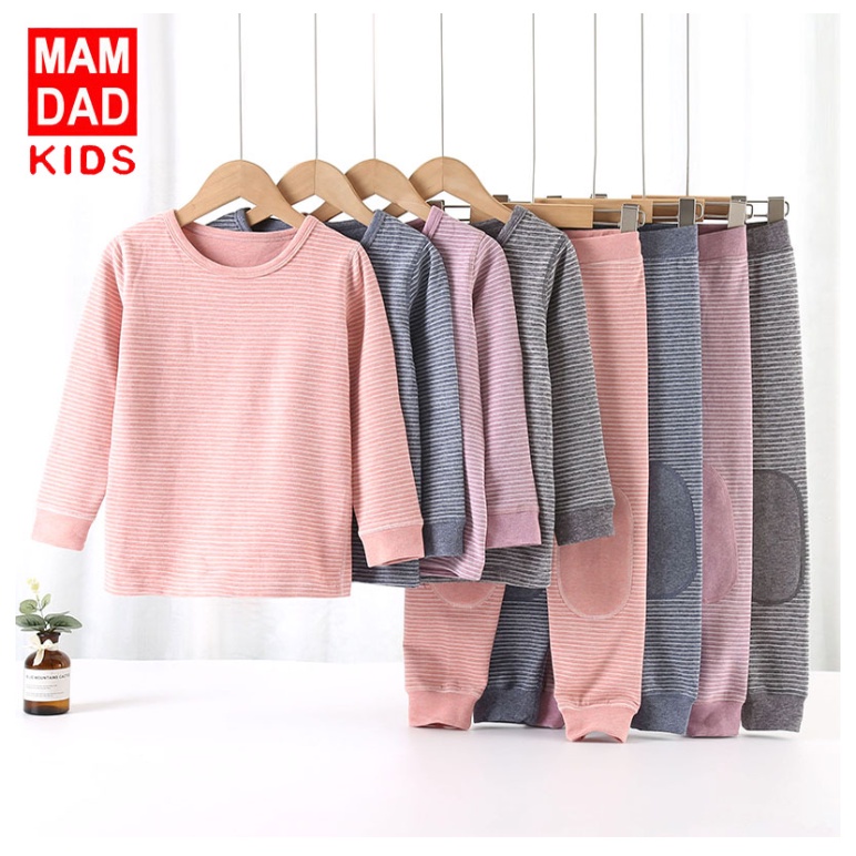 Mamdadkids Bộ nỉ dày dài tay bé trai bé gái từ 14-50kg.