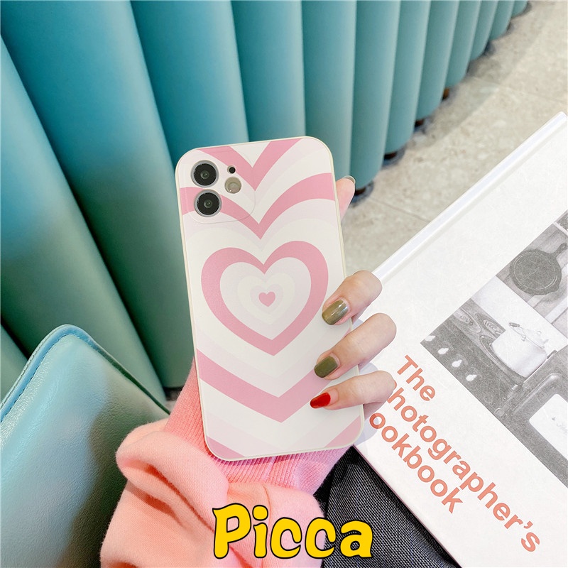 Ốp điện thoại TPU chống sốc hình trái tim màu cho Oppo A74 A15 A54 Reno 6 5F 4F 5 4 A12 A16 A55 A16K A52 A94 A53 2020