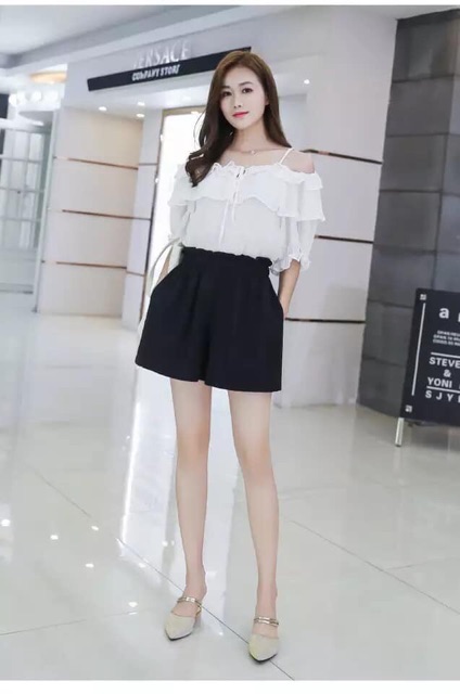 Quần đùi dáng xuông cho chị em