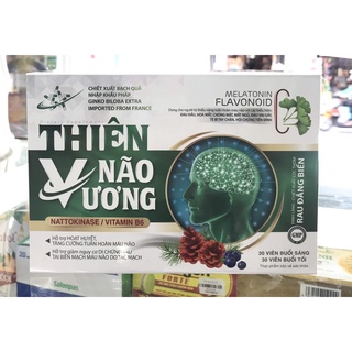  Thực phẩm bảo vệ sức khỏe Thiên Não Vương   hộp 2 lọ x 30 viên  