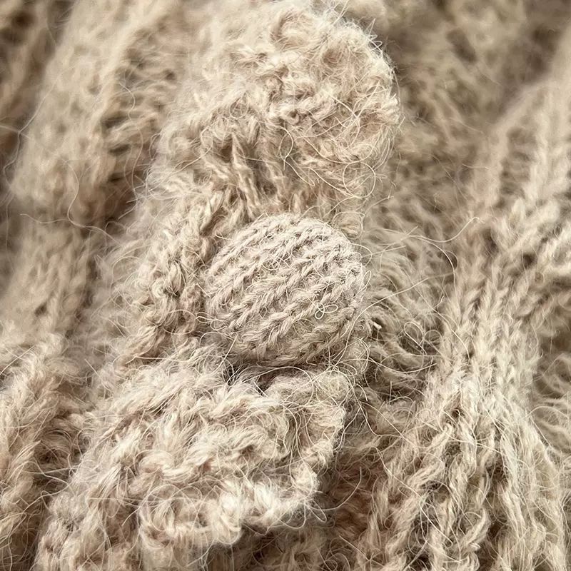 Hàng Mới Về Áo Khoác cardigan Dệt Kim Ba Chiều Dáng Rộng Nhẹ Nhàng Phong Cách Thu Đông Mới Cho Nữ