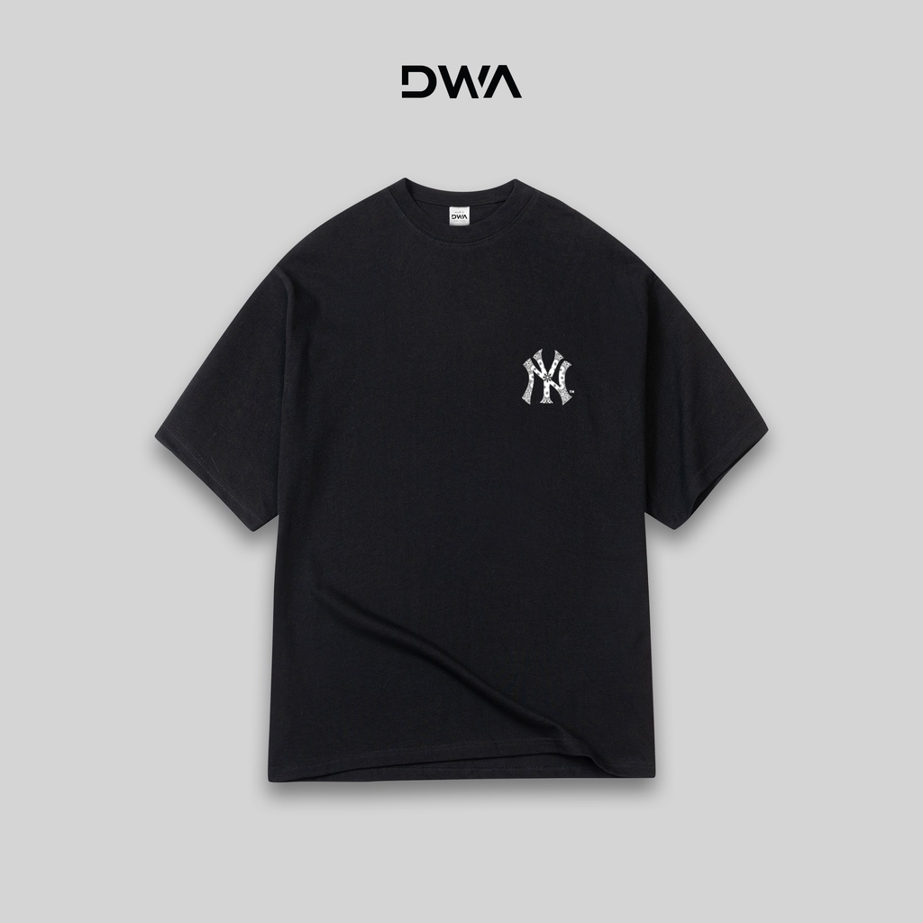 Áo thun tay lỡ MLB paisley megalogo, áo phông form rộng nam nữ T shirt unisex, DWA.Unisex