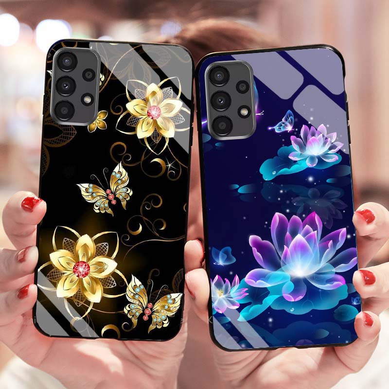 Ốp Samsung A13 4G, A23, A33 5G, A53 5G, A73 5G Lưng Kính Cường Lực Mới Nhất