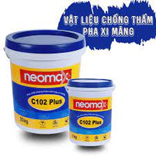 Neomax C102 Plus, hợp chất chống thấm tường ngoài nhà, mái, sân thượng, khu vệ sinh. 5Kg