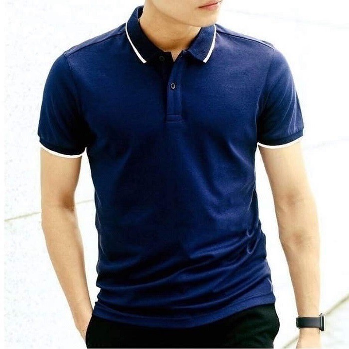 Áo phông Unisex có cổ chất Cotton tay ngắn thời trang cao cấp Áo Thun POLO Nam Nữ Mầu Basic Phông Trơn Form Rộng Cao Cấp