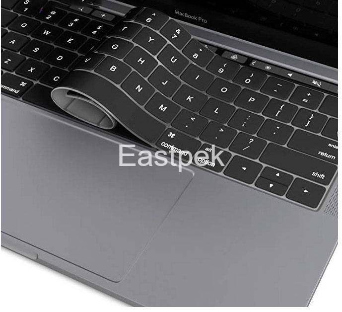 Vỏ Silicon Bảo Vệ Bàn Phím Cho Macbook Pro Với Thanh Cảm Ứng 13 "Hoặc 15" (A2159 A1989 A1706 A1707) 2019 2018 2017 2016