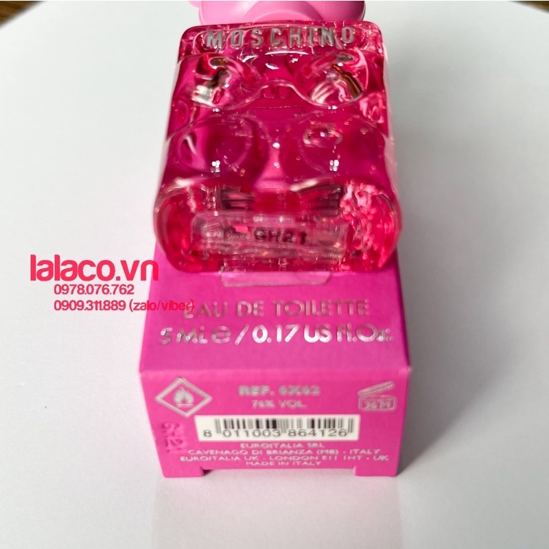 Nước Hoa Nữ Moschino Toy 2 Bubble Gum - gấu hồng