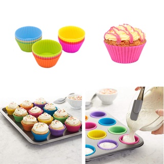 Bộ 12 khuôn silicone tạo hình bánh cupcake