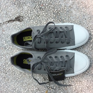 Giày chuck ii allstar classic màu xám nhạt cổ thấp nữ
