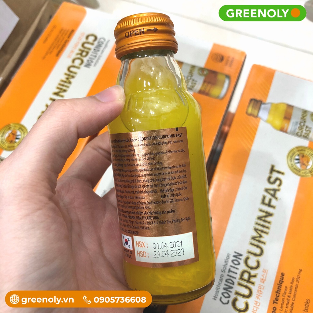 Nước Nghệ Hỗ Trợ Bảo Vệ Và Tăng Cường Chức Năng Dạ Dày Inno.N Condition Curcumin Fast