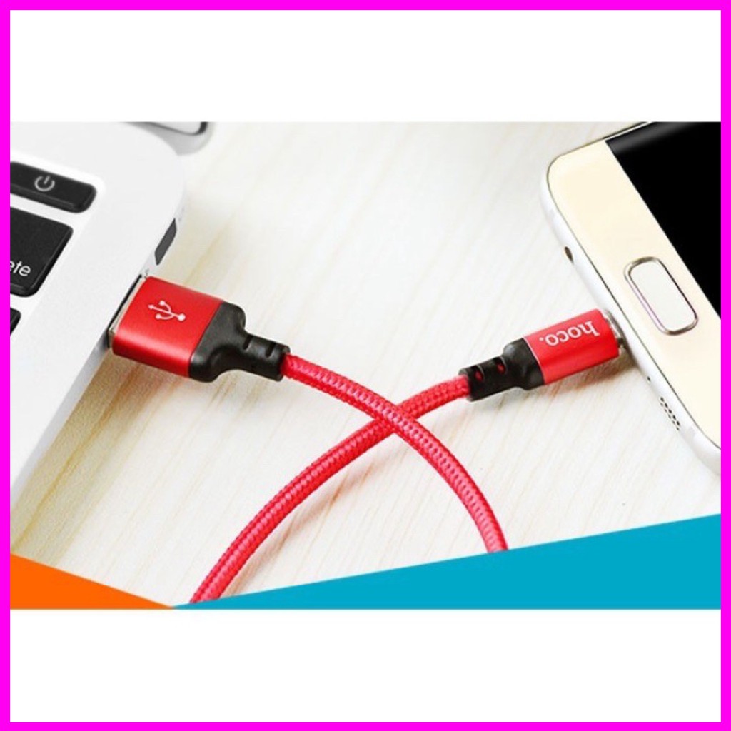 Dây Sạc - Cáp Sạc Nhanh Hoco X14 Chân Micro-USB (Chính Hãng) Dài 1 Mét, 2 Mét Cho androi