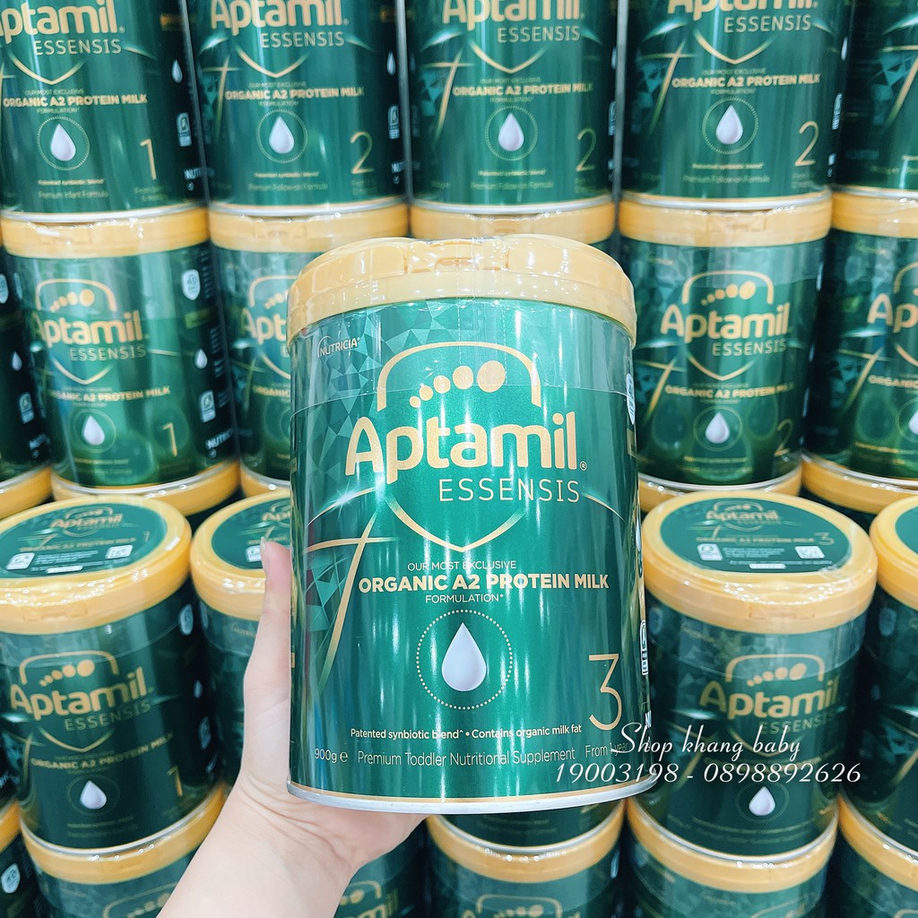 Sữa Aptamil Essensis Organic Số 1 2 3 900g Úc Cao Cấp - Shop Khang Baby