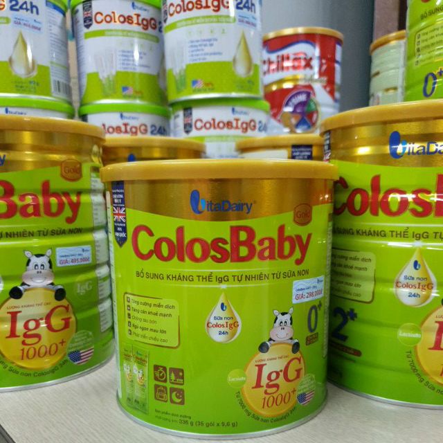 Sữa bột ColosBaby Gold 0+ Dạng Gói Tiện Lợi Lon 336 g (35 gói x 9.6 g) Date mới nhất 2023