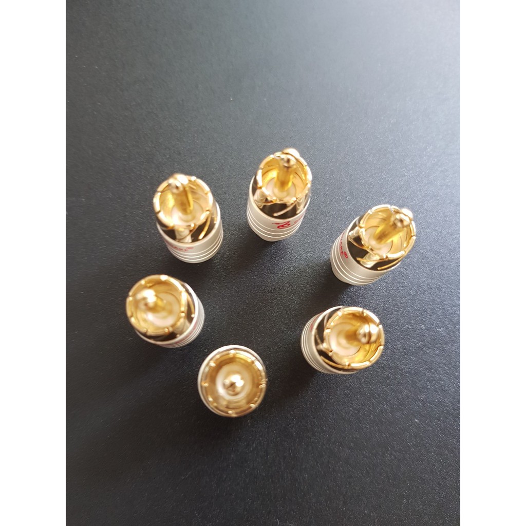 4 Cái Jack AV Gold Snake | Rắc RCA| Jack Hoa Sen | Jack Bong Sen