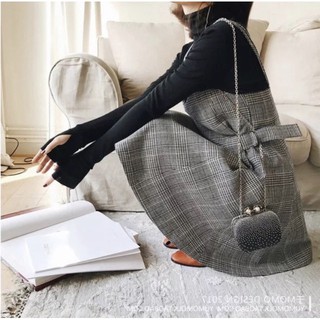 (Order-M) Ulzzang Yếm dạ kẻ caro M089 KS
