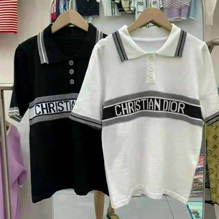 ÁO LEN CỔ BẺ POLO NỮ