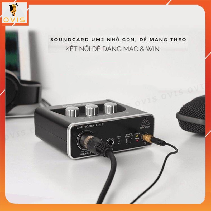 Behringer U-Phoria UM2 - Sound Card Thu Âm Và Làm Nhạc