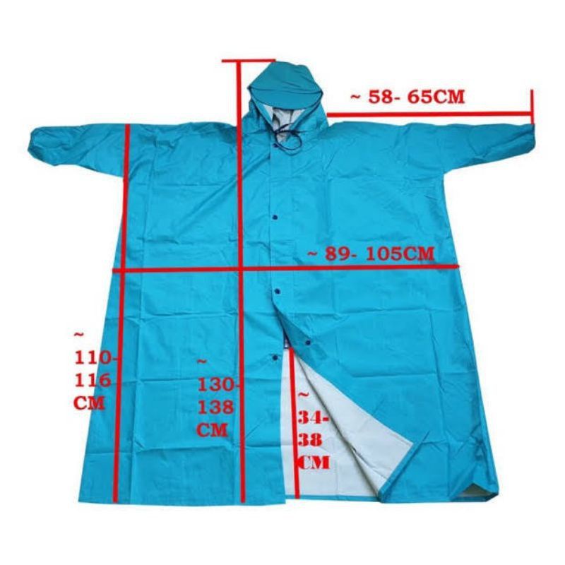 Áo mưa vải dù da cá, tổ ong có DÂY KÉO