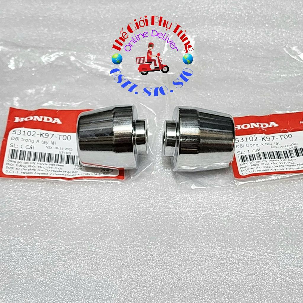 Gù tay lái PCX 2018+, SH 350i xi bóng zin Honda VN - 53102-K97-T00