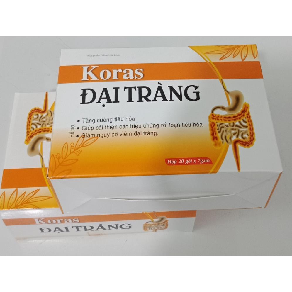 KORAS ĐẠI TRÀNG – Hỗ trợ giảm viêm đại tràng cấp và mãn tính, ổn định tiêu hoá (20 gói)
