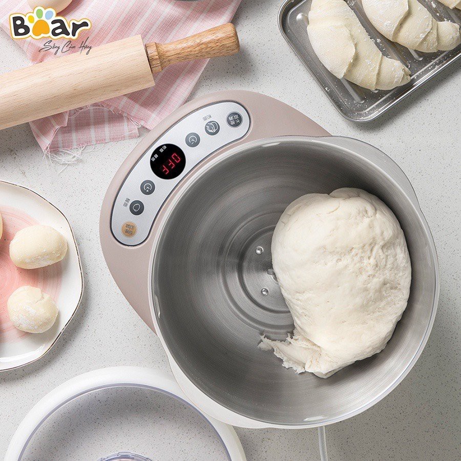 Máy Trộn Bột Nhào Bột Đa Năng Bear HMJ-A50B1 Nhồi bột tự động dung tích 3.5L, 5L Bảo hành chính hãng