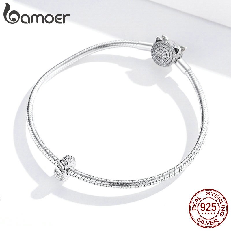 CHARMS Bamoer Hạt Xỏ Vòng Tay Mạ Bạc 925 Bsc278