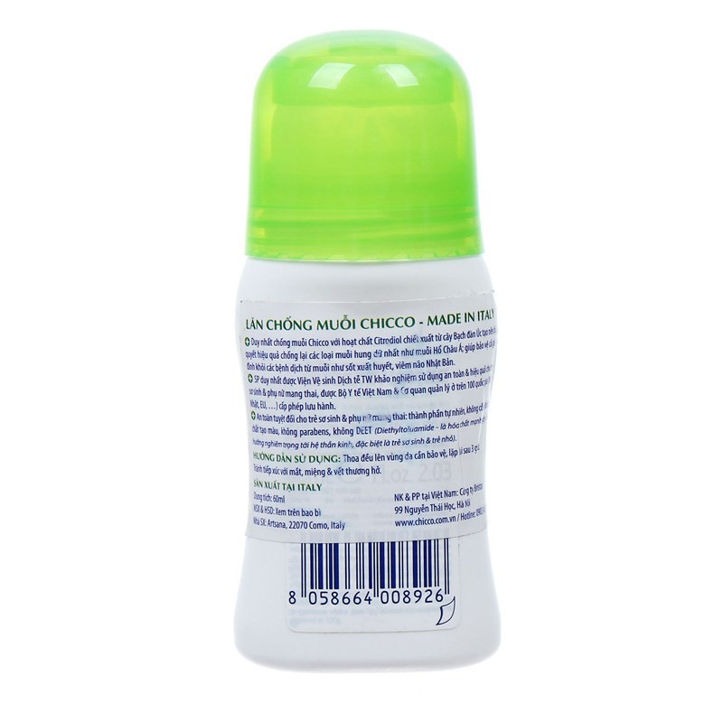 Lăn chống muỗi Chicco 60ml