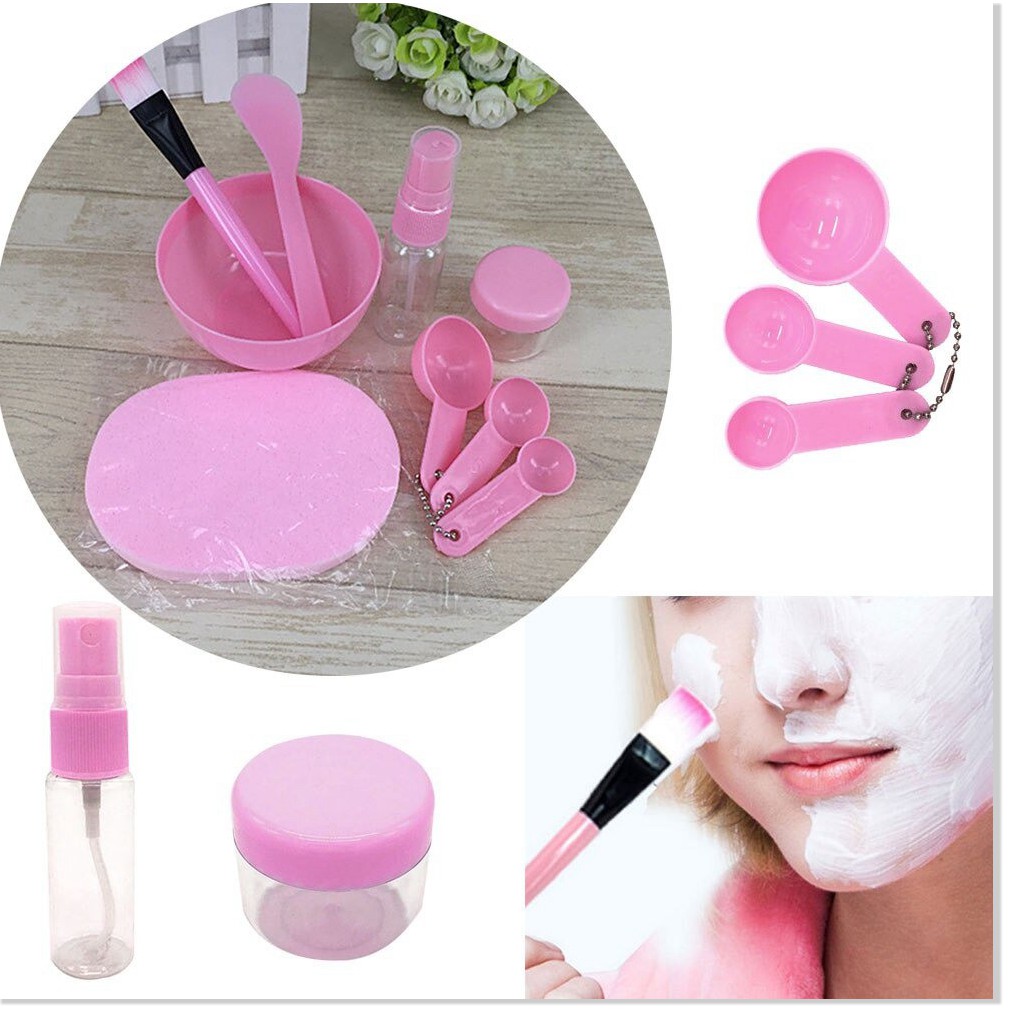 Dụng Cụ Trộn Mặt Nạ GIGAHOME Bộ 9 Món Bát Trộn Đắp Mask Gồm Bát, Que, Chổi Cọ Và Thìa Đong 6279