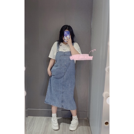 Váy jeans dài bigsize