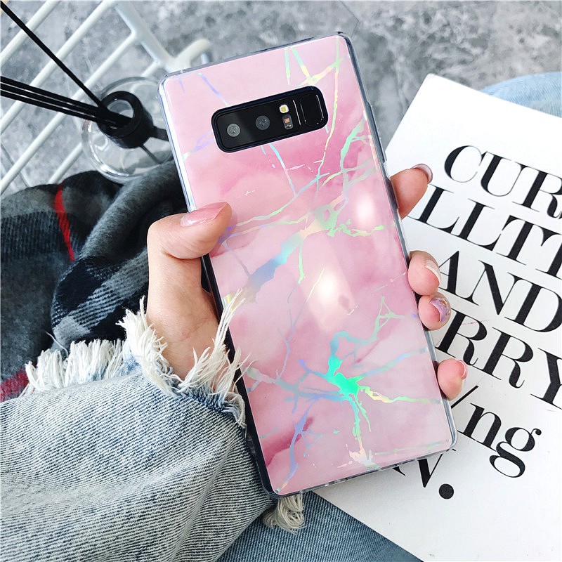 Ốp lưng Samsung Note 9 dẻo đá hoa cương 3D
