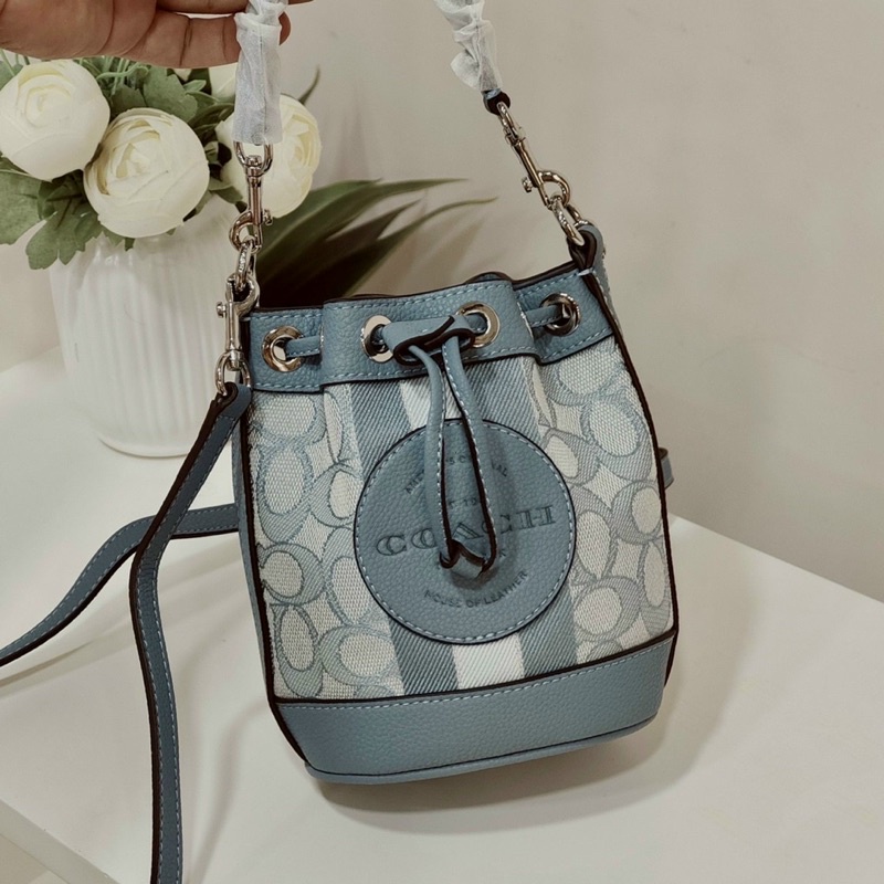 Sẵn  - Túi Coach  bucket mini dempsey - nhiều màu