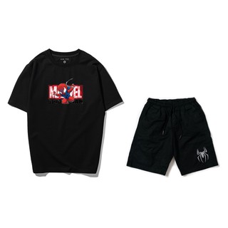 [ANI TEE] Combo Áo Thun Và Short Kaki Người Nhện Phản Quang