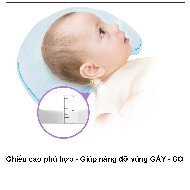 [FREESHIP 70K] Gối Cao Su Non Chống Méo Đầu Cho Bé Hàng Chính Hãng BabyMov