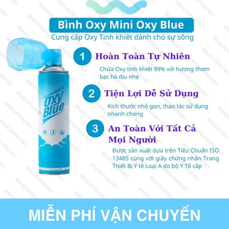 [HÀ NỘI] Bình Oxy Mini Cầm tay cung cấp Oxy tinh khiết 99%