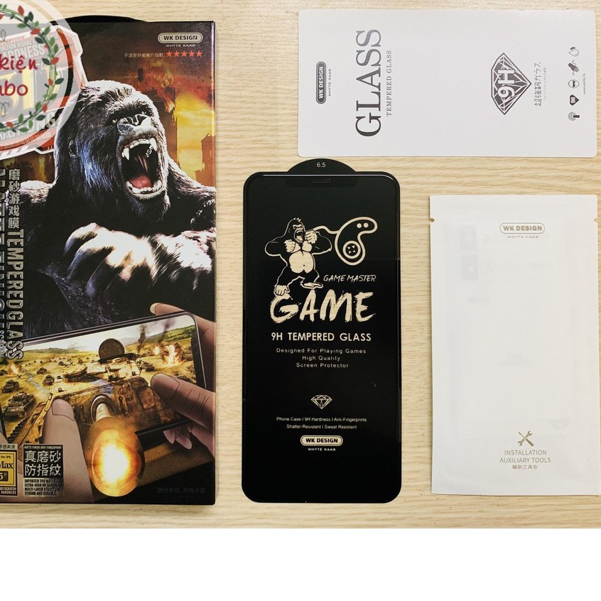 KING KONG WKDán Kính cường lực chống vân tay Full màn hình iPHONE 6 6S 7 8 SE PLUS X XR XS 11 12 13 14 MINI PRO MAX