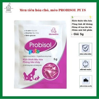 Men tiêu hóa cho chó mèo Probisol Pets 5g hỗ trợ tiêu hóa, tăng đề kháng, phòng tiêu chảy
