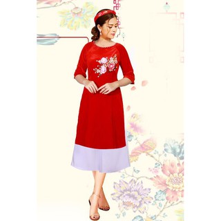 GIÁ XƯỞNG - Áo dài cách tân nhung