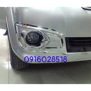 Ốp viền đèn gầm, đèn sương mù xe toyota fortuner 2012 2013 2014 phía trước mạ crom